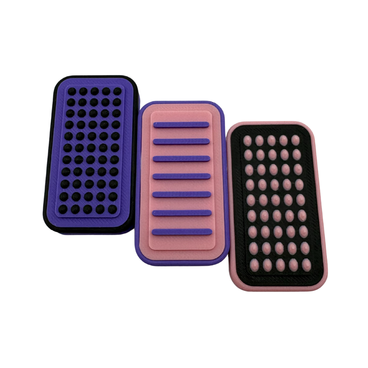 KLYX Fidget Slider Customizable Duotone Collection, Texture, Focus Tool & Sensory Aid for Grounding and Tactile Feedback, Stress Relief, Satisfying Click