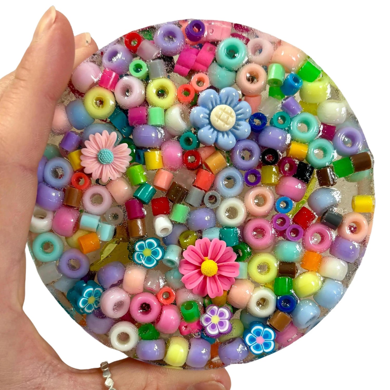 Reuseable Picky Pad Flower Power, remelt 30+ times, biodegradable, stress relief, fidget toy, picking, focus tool, sensory experience, great for fine motor skills!