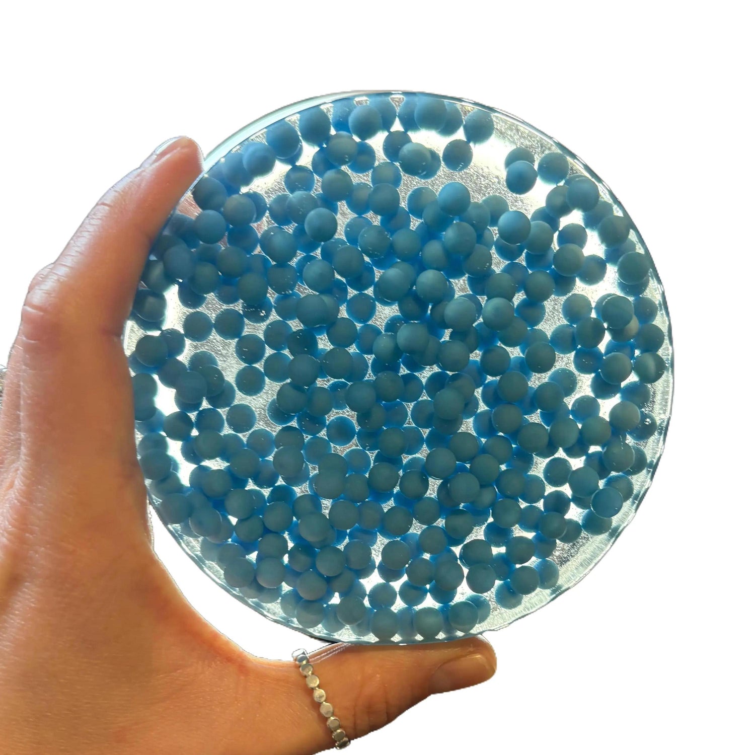 Reuseable Picky Pad The Blue Lagoon w/ OVER 300 BEADS, biodegradable, stress relief, fidget toy picking squishy great for fine motor skills!