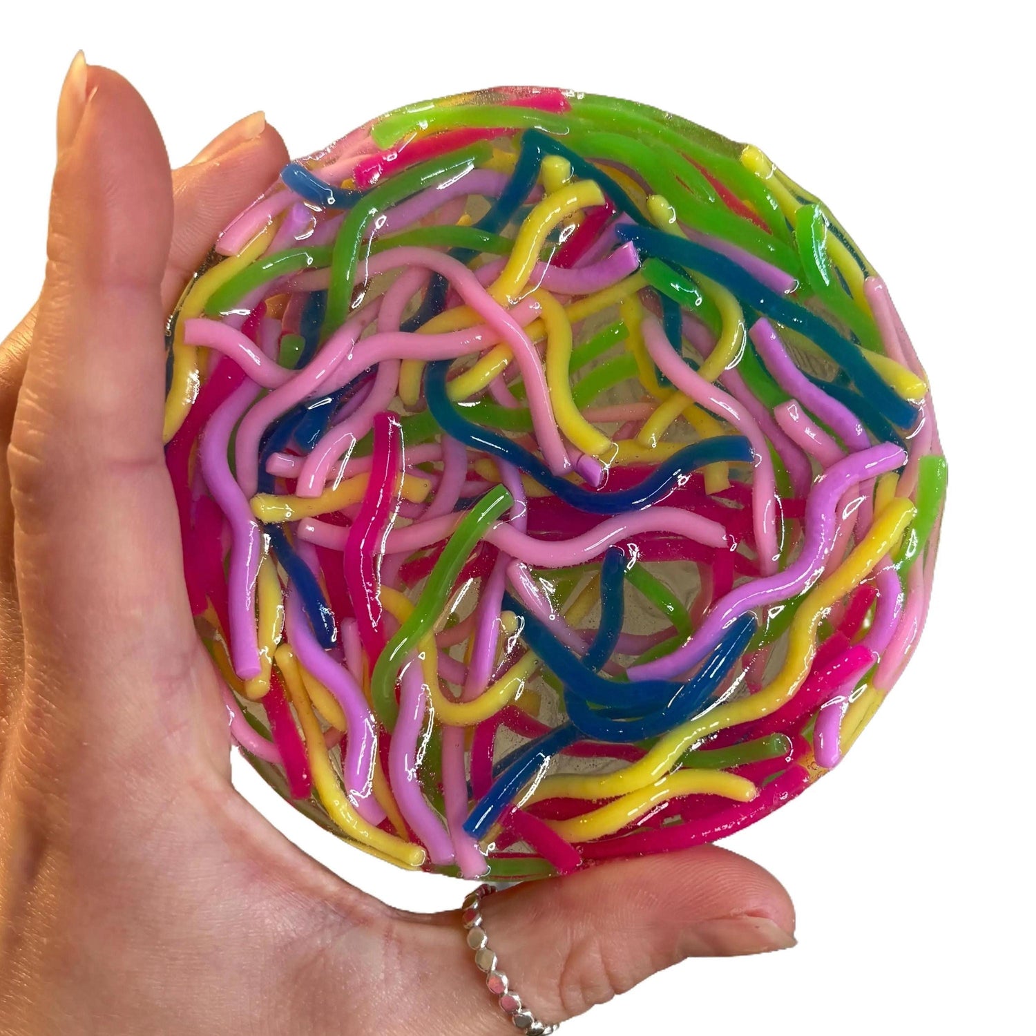 Reuseable Picky Pad Neon Noodle Pick w/ squishy noodle, biodegradable, stress relief, fidget toy, picking, focus tool, fine motor skills