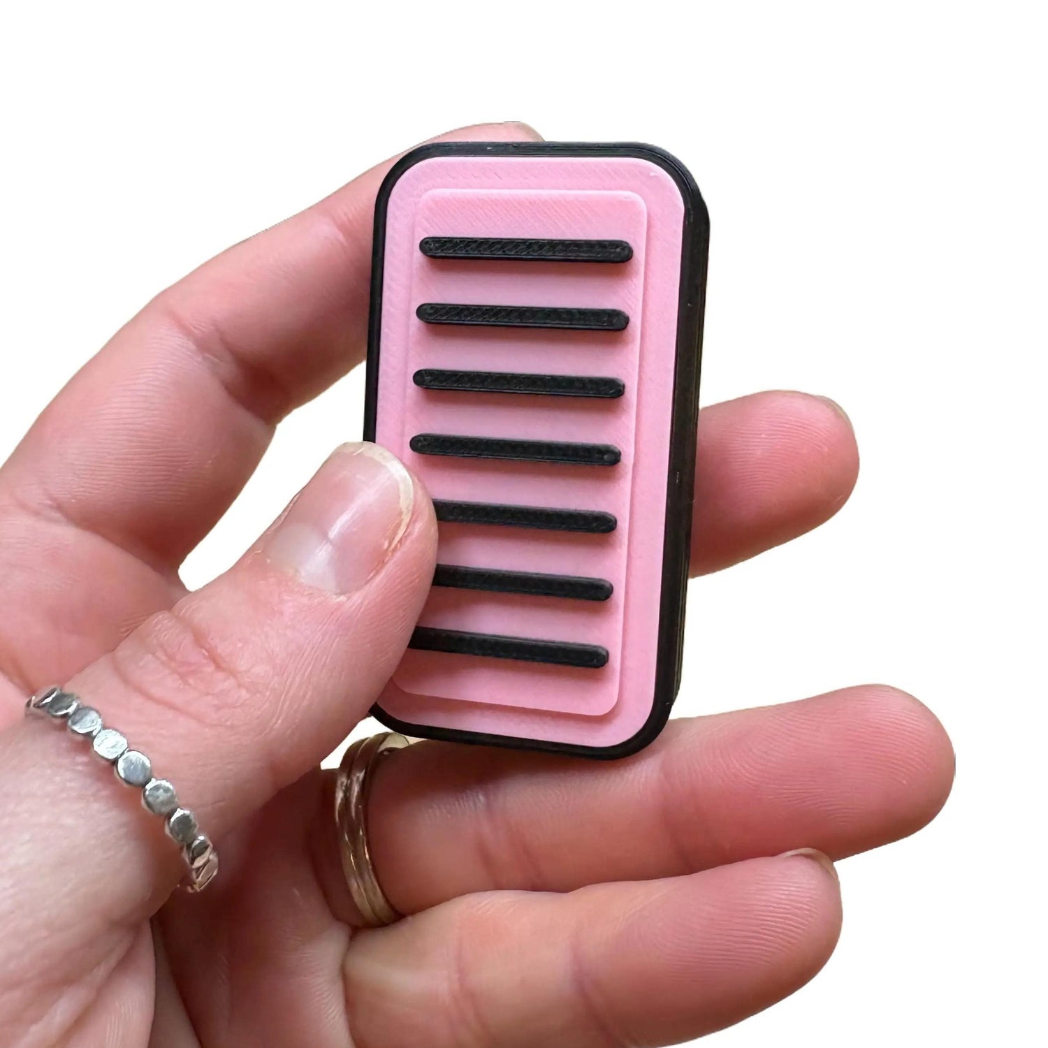 KLYX Fidget Slider Customizable Duotone Collection, Texture, Focus Tool & Sensory Aid for Grounding and Tactile Feedback, Stress Relief, Satisfying Click